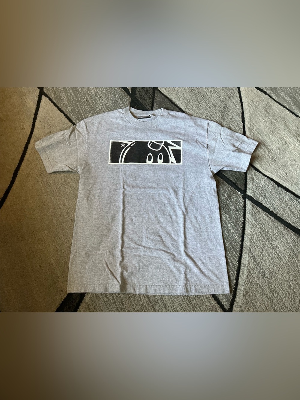 Size Large - The Hundreds Bomb Box Logo Gray Cotton Tee Shirt Vintage Y2K